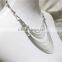 Fashion Silver Multi Row Chain Pendant Necklace Bone Metal Double Layered Necklace 2016 Fashion Style Wholesale