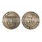Custom 3D vintage brass coin