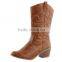 Fashion New Cowgirl Women Western Leather Boots