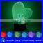 Creative 3D Night Light DNA Shaped Acrylic Panel Night Light 7 Colors Light USB Desk Lamp