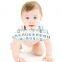 Anti-bacterial Comfortable baby cotton muslin burp cloths