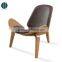 HY2007 Resell ASH/Walnut Wood Shell Chair for Indoor