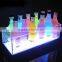 Custom Acrylic Wine Bottle Holder Juice Display Rack