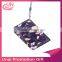 Beautiful 5 Kinds of Flower Pattern With Two Card Leather Card Holder for Student