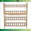 4-Tier Bamboo Wooden Shoe Rack,Bamboo Folding Shoe Rack, Entryway Shoe Shelf Storage Organizer