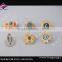 Chic Serviceable Handcraft Embroidery Tin Button Badge
