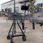 Broadcasting camera video triangle jimmy jib crane with monitor and motorized 2axis head loading 25kg