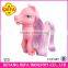 Mini plastic horse doll toy with hair