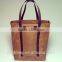 Hot Sell Vintage Waxed Canvas Tote Bag real leather handbag with Backpack Straps(YX-Z114)