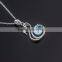 2014 natural crystal pendants gold plating fake diamond 925 sterling silver necklace fashion cheap teen jewelry wholesale