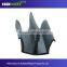 Sealing rubber strip for curtain wall for sealing on the ancillary frame parts of wall