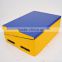 Soozier Blue/Yellow Childrens Folding Soft Kids Play Gymnastics Incline Cheese Wedge Tumbling Mat