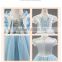 Chiffon Cosplay Princess Dress Baby Girls Festival Cosplay Costume Blue Cloak Dress for Winter Party Snow Queen Costume Clothes