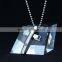 Fashion jewelry stainless steel rhinestone cross pendant