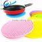 Kitchen Mats Silicone Dinner Table Mat Heat insulation Coaster Round Placement Pad