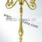 Modern Gold Candelabra For Weddings Centerpiece And Metal Gold Candelabra Standing On The Floor