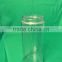 805ml clear cylinder jam bottles with white tin lids