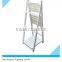 White Folding Wooden Flower Pot Shelf With 3 Floors