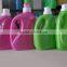 Colorful laundry detergent plastic bottle with cap with handle