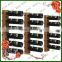 2015 new eco-friendly wall mounted wood wine bottle rack for sale