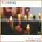 led light candle lights clip in christmas tree/remote/dmx control led candle clear/thin pillar flameless