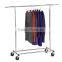 Portable clothes(t-shirt or underwear ) floor display stand set with wheels for shop
