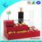 Custom 3 tiers red acrylic dessert food display buffet stand for wedding