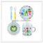 Wholesale BPA free durable superior white external printed melamine spoon and fork for children
