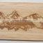 fancy laser engraved bamboo card