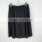 Original design black ruffle skirt with leather waistband of women mesh fabric skirt