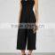 Wholasale Women Apparel Cool Strapless Black Crepe Jumpsuit(DQE0119J)