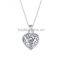 2017 Elaborate Hollow Out Design 925 Sterling Silver jewelry Heart Shaped Pendant