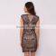 2016 Latest Black Embellished Mesh Dress