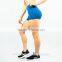 Hot Sale Blue Women's Shorts New Style High Waist Workout Shorts OEM Gym Shorts
