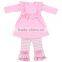 2017 Fall Girls Tunic Clothing Sets Wholesale Ruffle Pants Outfit Kids Clothing Baby Clothes