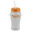 USA Made 18 oz Transparent Sports Bottle With Straw Lid - BPA/BPS-free, FDA compliant and comes with your logo
