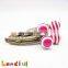 8.5cm Antique Brass Curved Candy Color Bead Sewing Metal Coin Purse Frame