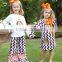 wholesale chevron cotton child Thanksgiving Turkey outfits