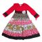 Sue Lucky 2017 fall new style baby girl frocks red with black lace designs party dress