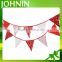 NO MOQ polyester cotton christmas flag bunting for party decoration