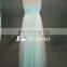 Manufacturer Real Strapless Two Tone Turquoise And Silver Sequins Bridesmaid Dress