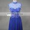 Elegant Real Sample Sleeveless High Collar Beads See-through Back Chiffon Evening Dress