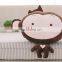 Wholesale soft plush cute monkey shape blanket