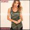 Wholesale Custom Casual Wear Camouflage Womens Tank Top
