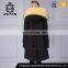 Factory Direct Wholsale Designer Fur Long Coat With Big Fur Hood
