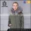 Raccoon fur collar fur coat womens winter jacket colorful fur parka