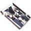 Yiwu Longkang Wholesale 3.5cm good quality 6 clips suspenders Y back men's suspenders