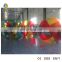 Inflatable floating walking ball, transparent n color floating water ball, rainbow floating water ball