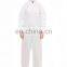 White PP non woven Protective Coverall with hood and boot