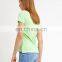 2016 new women 100% cotton polo t-shirts plain mint green design